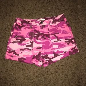 pink camp shorts